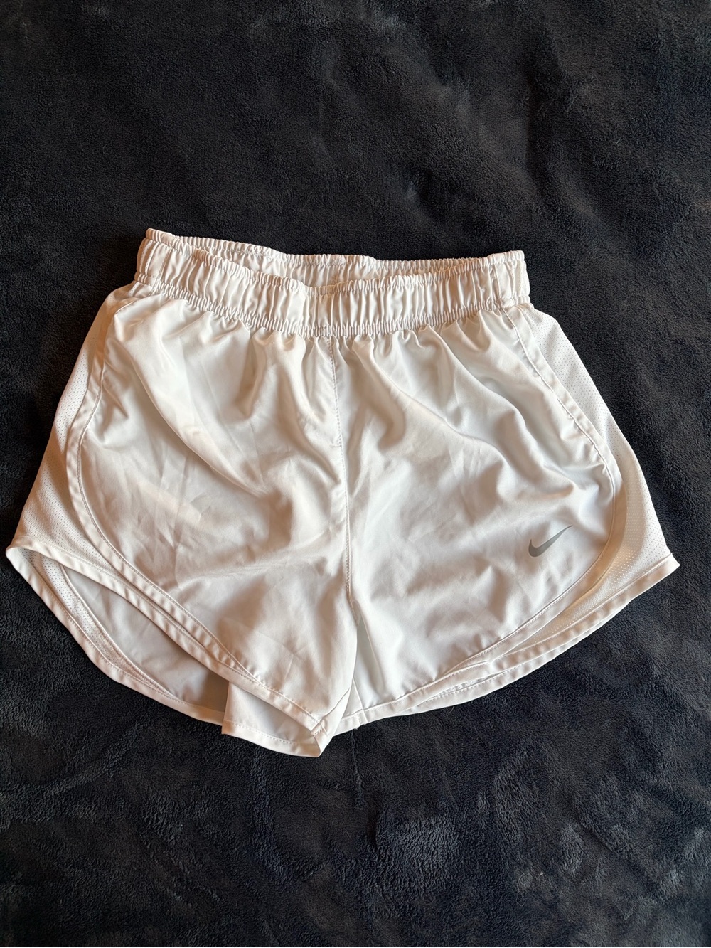 Nike Women’s White Run/Dri-FIT Athletic Shorts